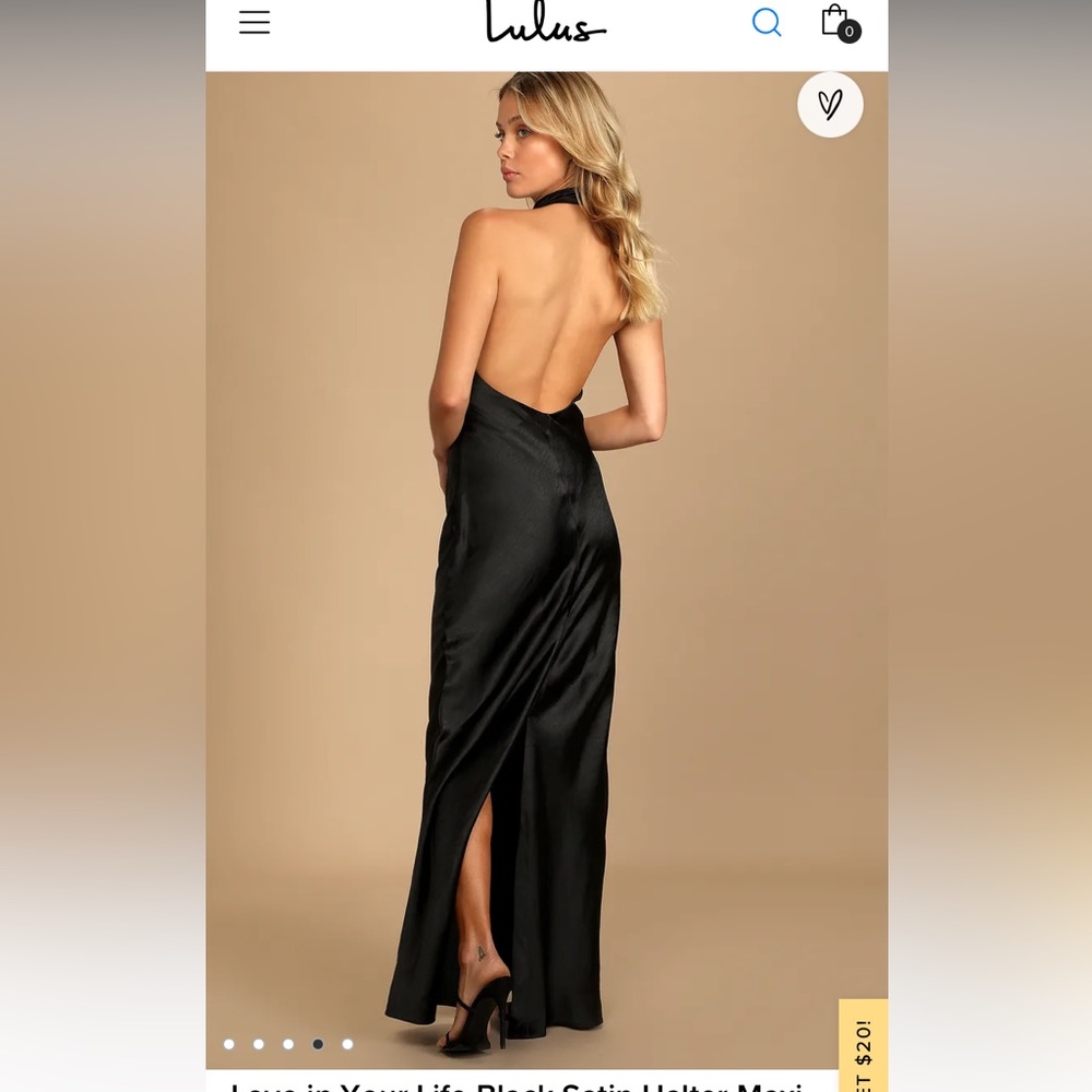Halter black dress - Picture 3 of 3